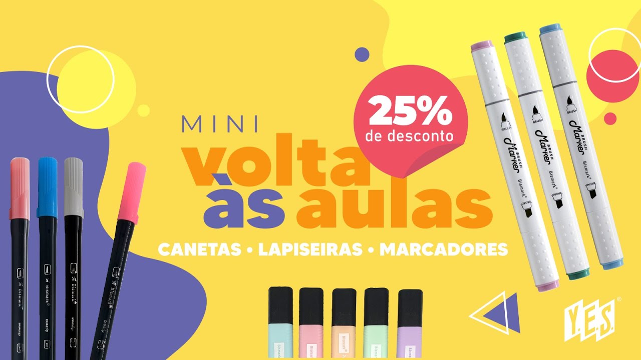 Linha de Escrita Yes com 25% OFF!