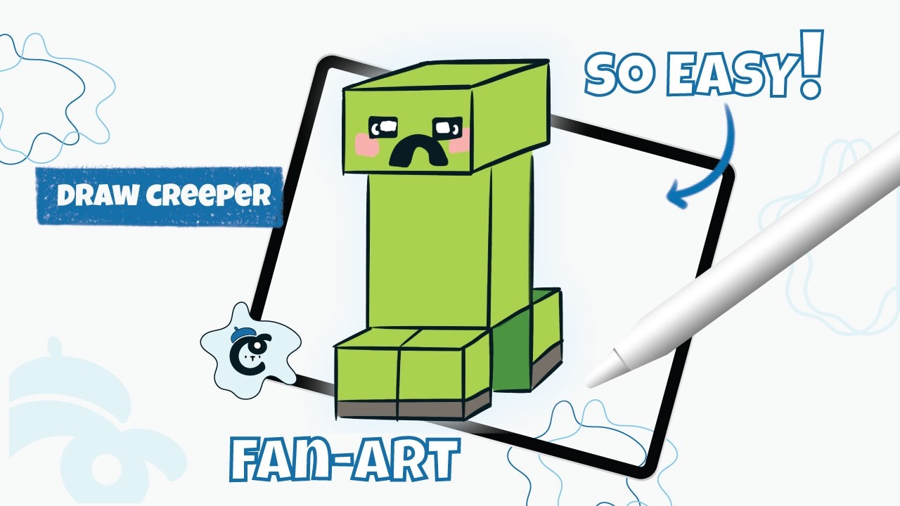 How to Draw Creeper Minecraft | Step by step Tutorial | Minecraft Fanart
