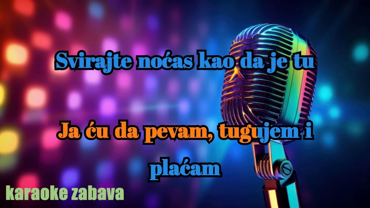 Svirajte noćas samo za nju - Uživo - Cover - Toma Zdravković - *KARAOKE* 🎤🎤🎤