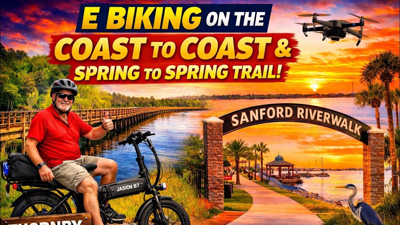 E-Biking Florida’s Coast to Coast Trail to Sanford Riverwalk
