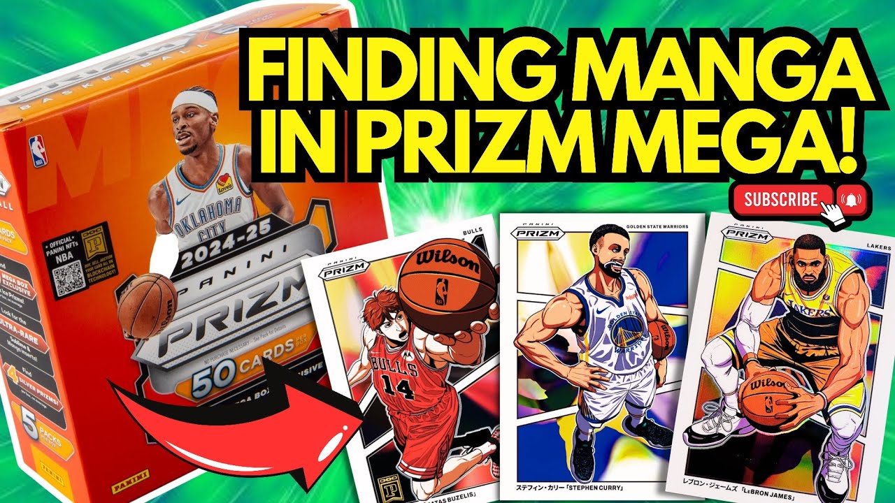 FINDING MANGA IN PRIZM MEGA! 2024-25 PANINI PRIZM MEGA WALMART BOX REVIEW + MAIL DAY from @BKcards