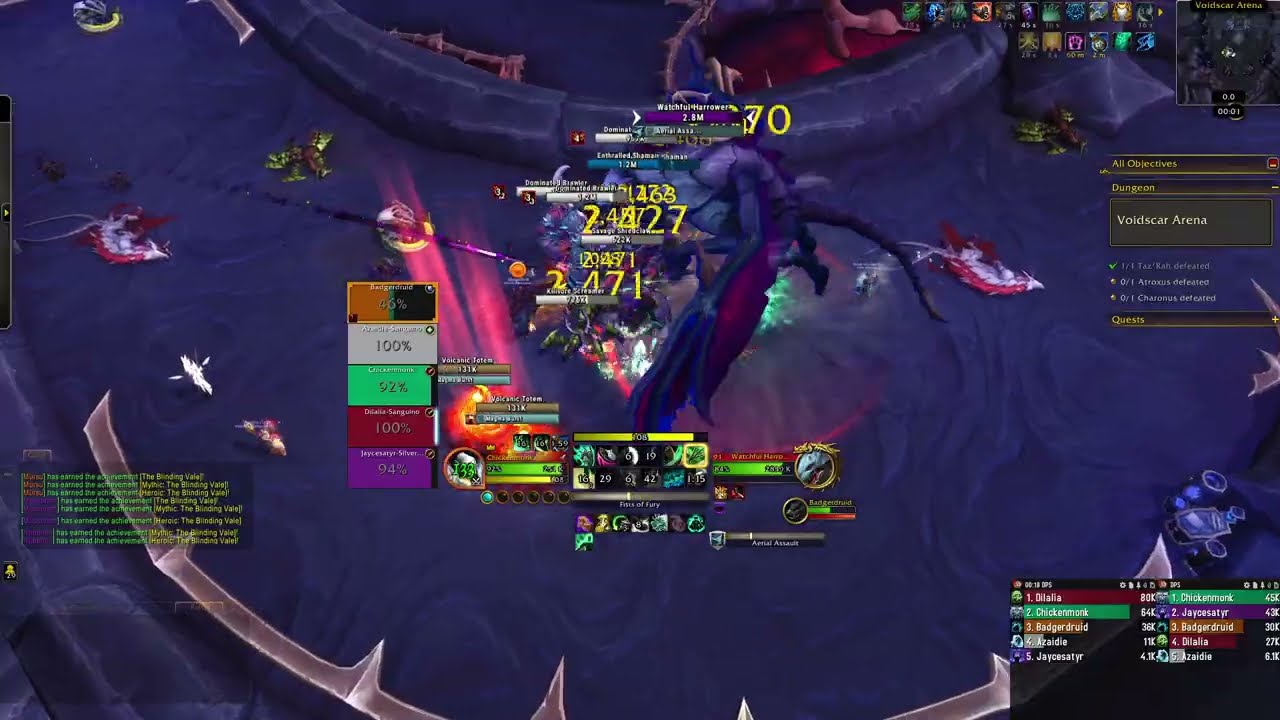 Voidscar Arena Mythic 0 | Windwalker Monk POV | WoW Midnight