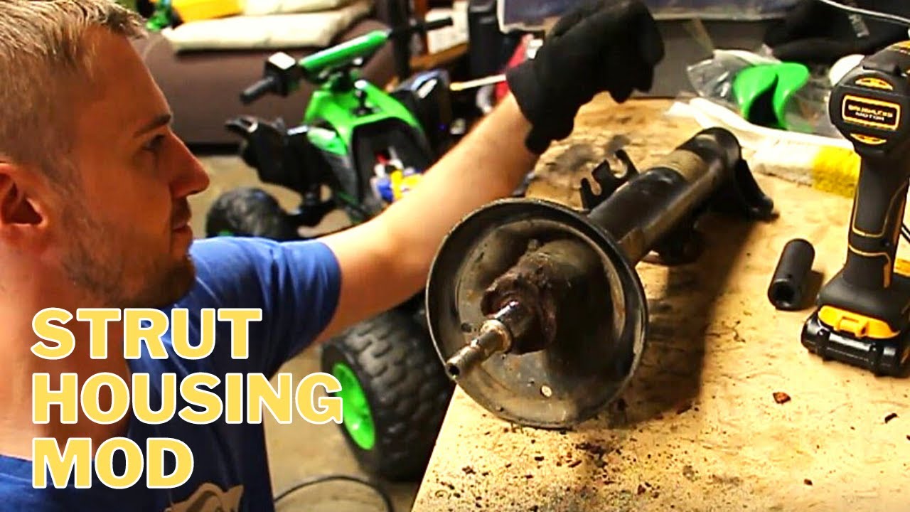 Cutting up my BMW Z3M Strut Housings To Accept Koni Inserts
