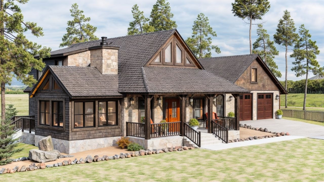 28'x44' (8x13m) A STUNNING 3-Bedroom Cabin With Sunroom | Cozy & Inviting