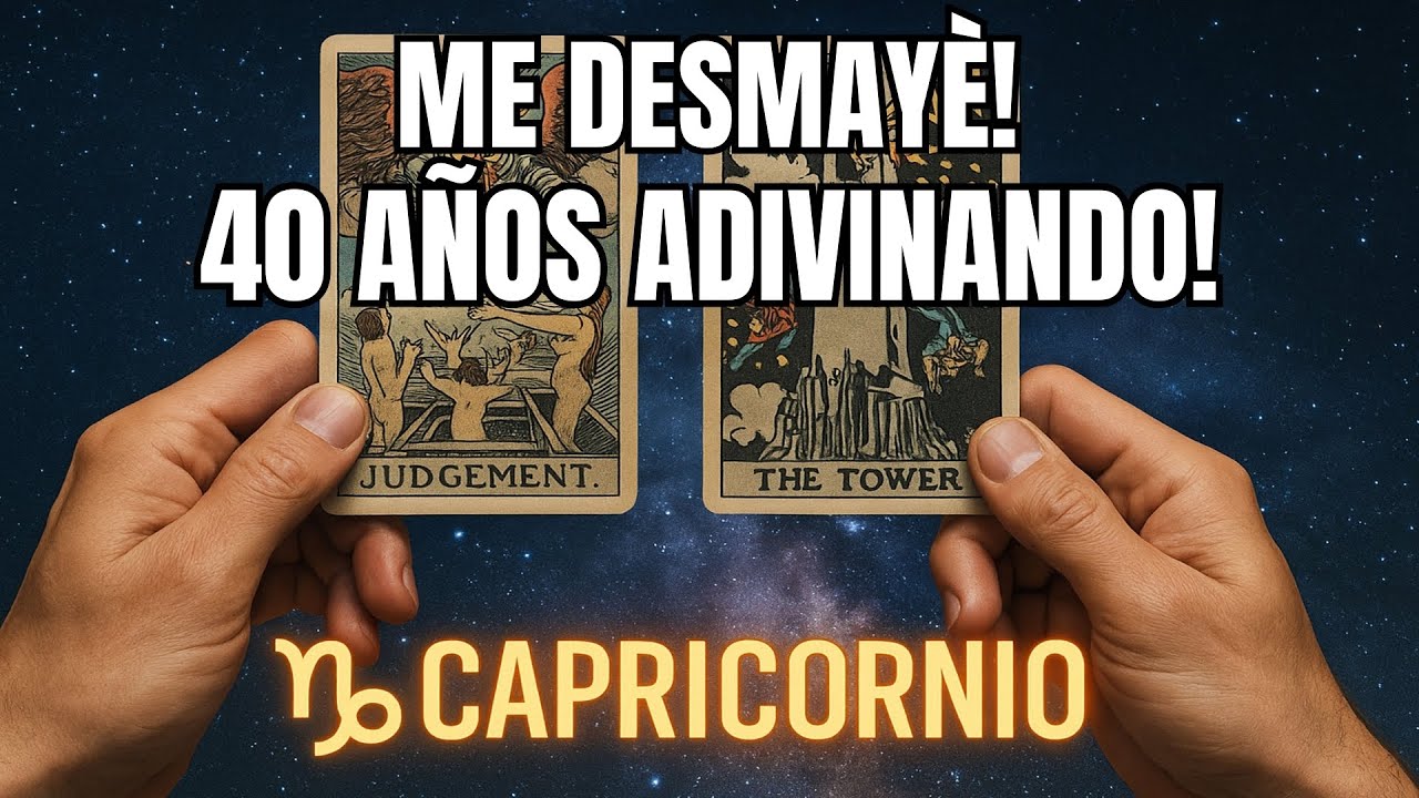 CAPRICORNIO♑️‼️ DIOS SANTO 😱 ME DESMAYÉ AL VER TU FUTURO! SAN MIGUEL ARCÁNGEL GRITÓ 😭 JAMÁS  40 AÑOS