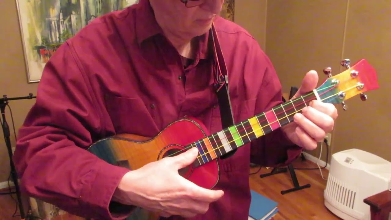 Ode to Joy and You are Never Far Away.  Balnna Concert Ukulele.