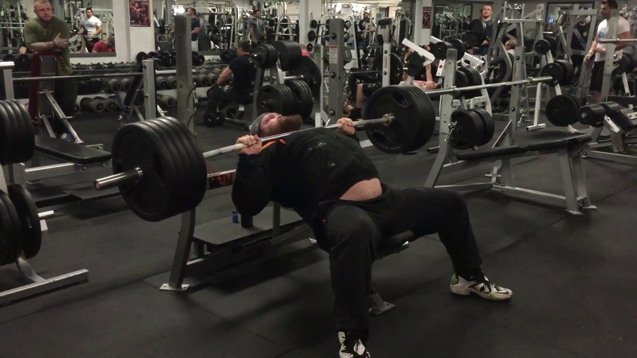 EDDIE HALL 225kg Incline Bench Press for 5 reps at Strength Asylum