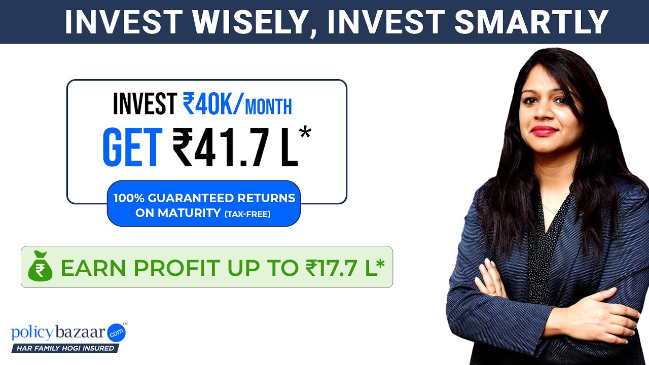 100% Guaranteed Returns Tax-Free. Earn up to 17.7 lacs* profit by investing just 40k/month