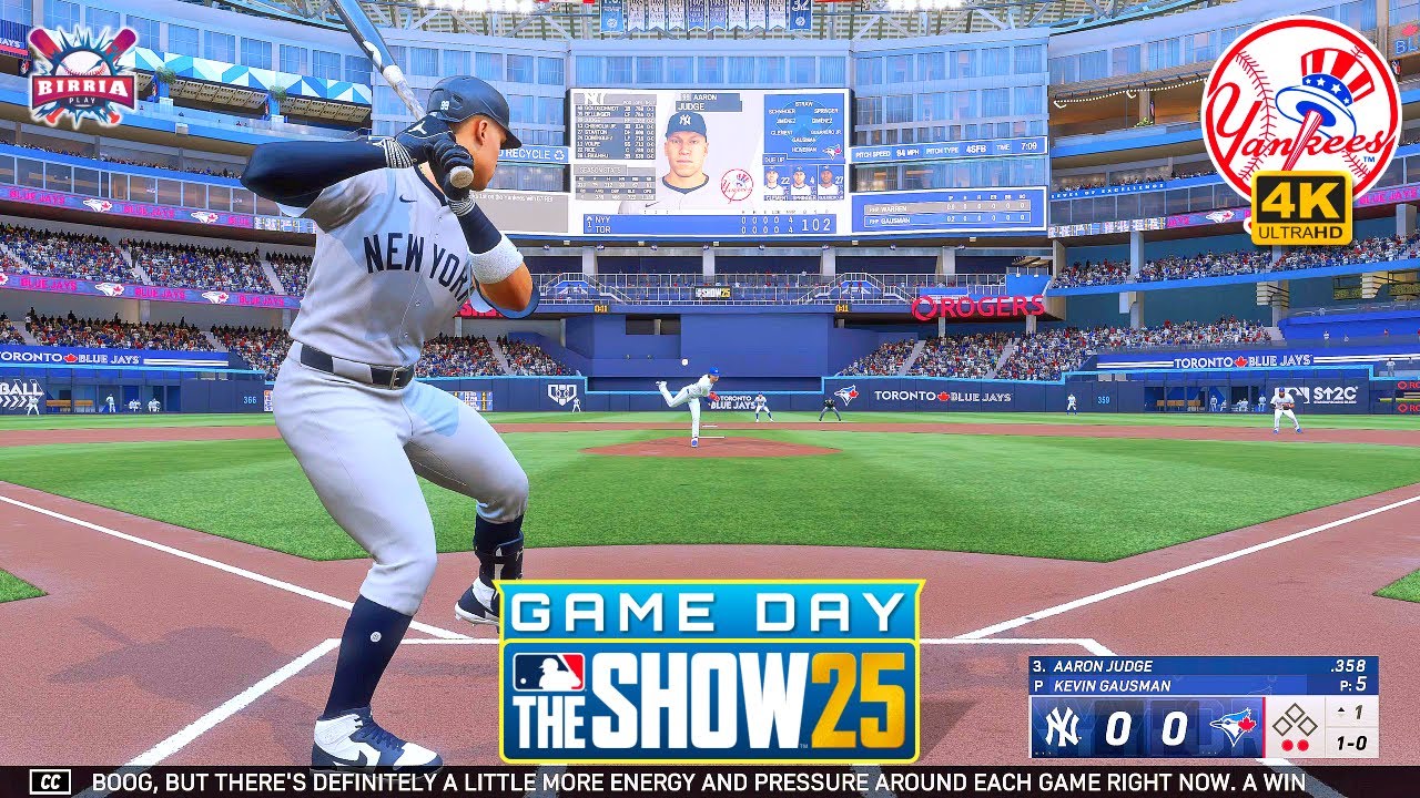 MLB The Show 25 New York Yankees vs Toronto Blue Jays - Gameplay PS5 4K 60fps