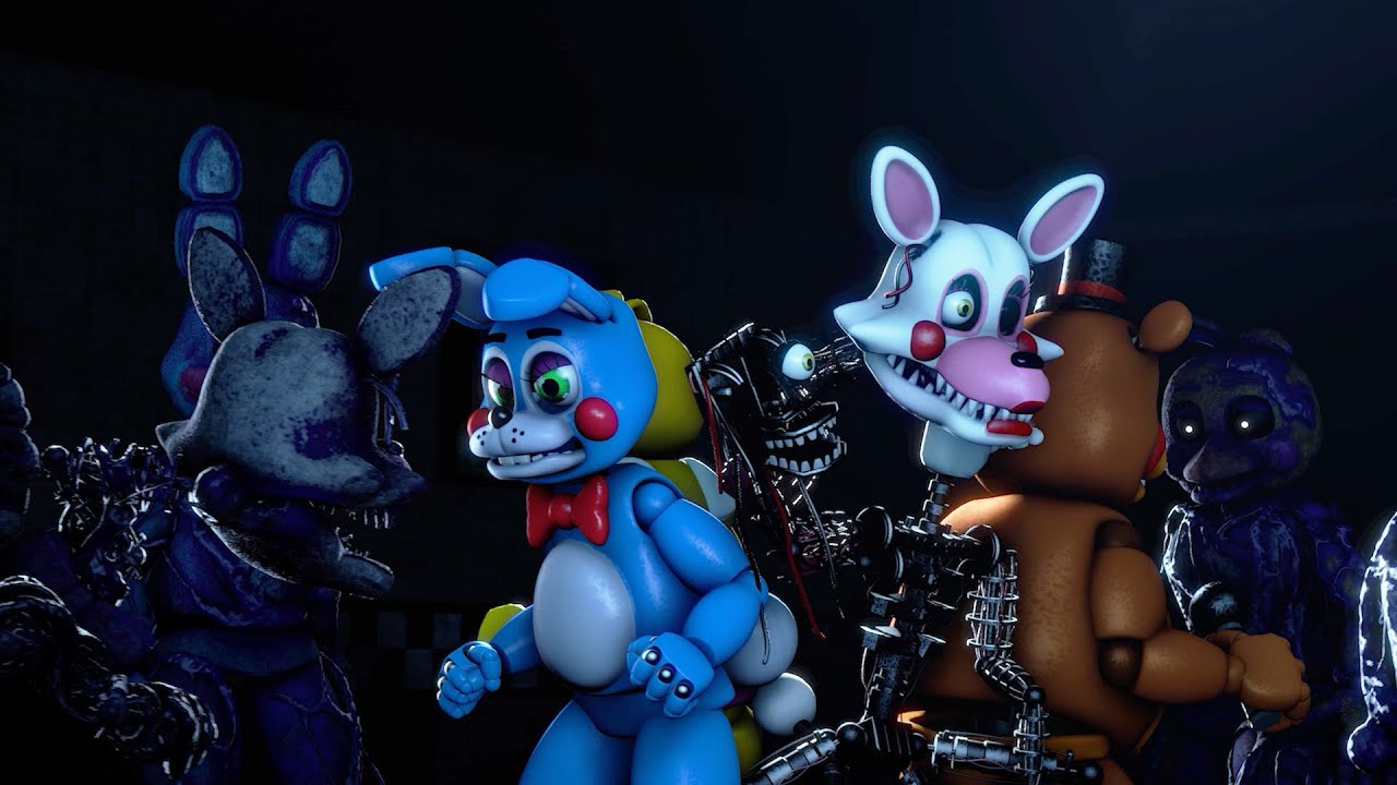 FNAF: Toys vs Toxic Animatronics (Pizzeria Scene)