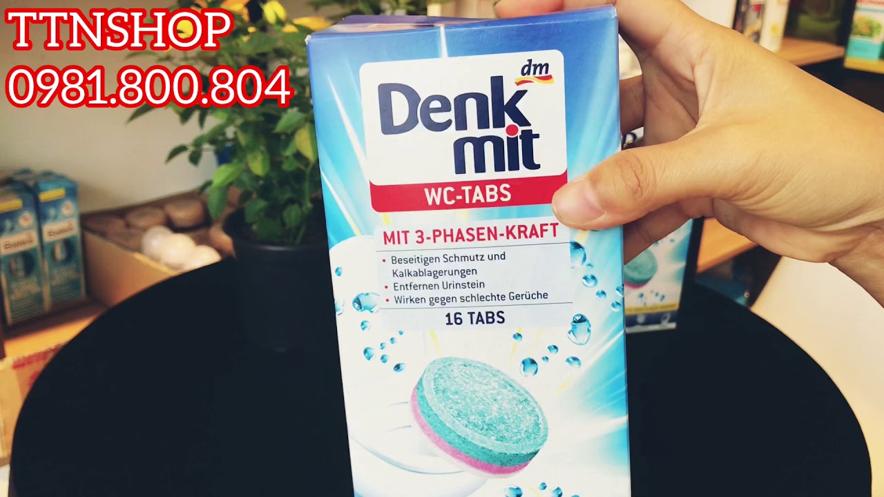 Vi&ecirc;n tẩy bồn cầu Denkmit