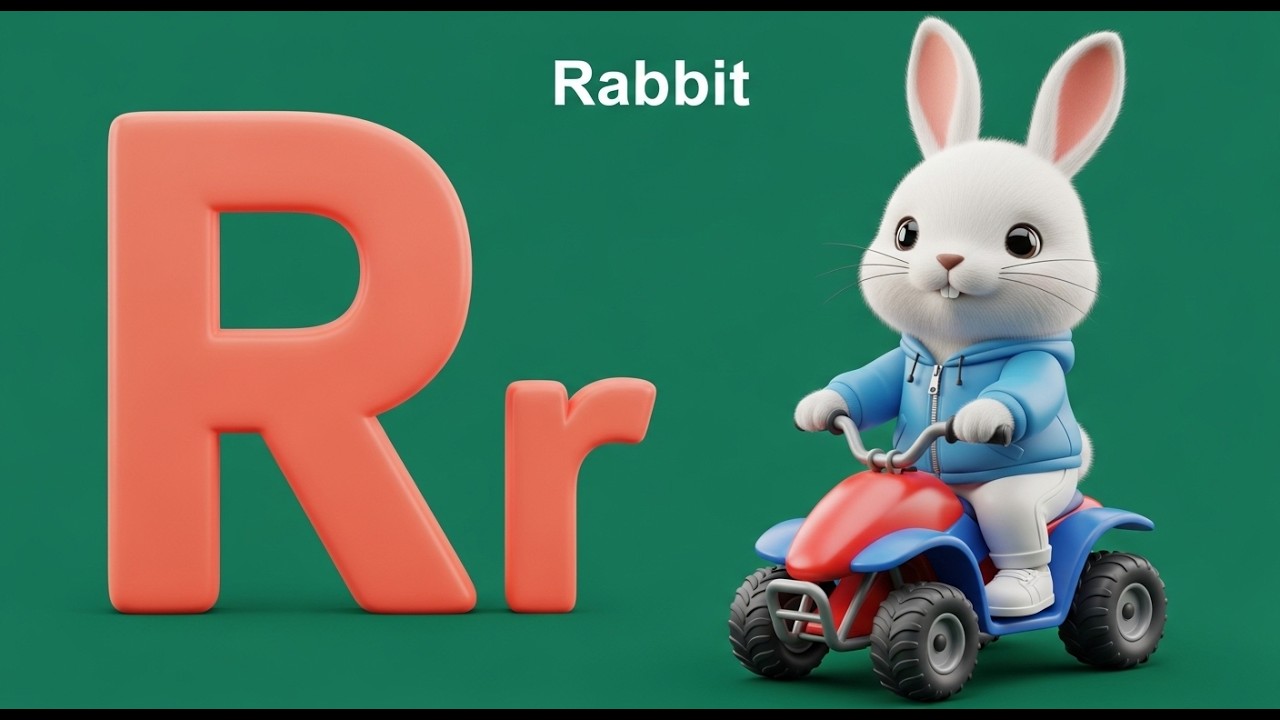 Phonics Song with Four Words – R for Rabbit – ABC Alphabet Songs with Sounds for Children
