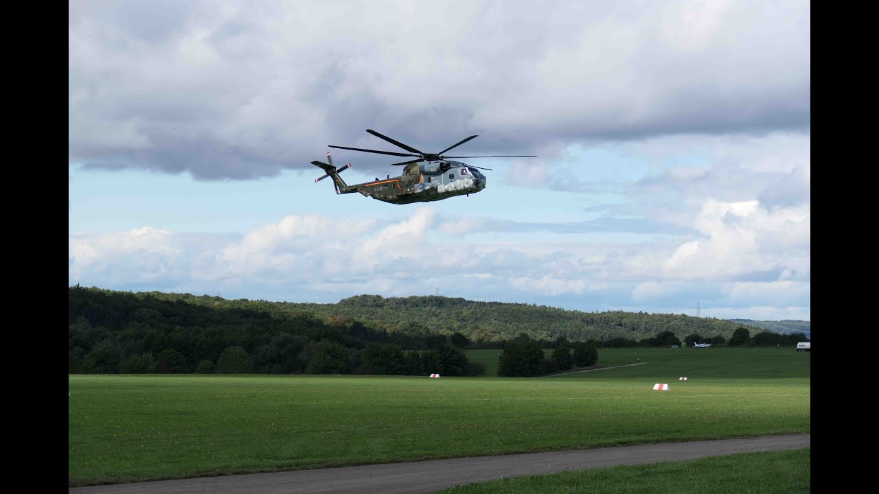 Hahnweide Air Show 2025 CH 53 Hubschrauber Ankunft