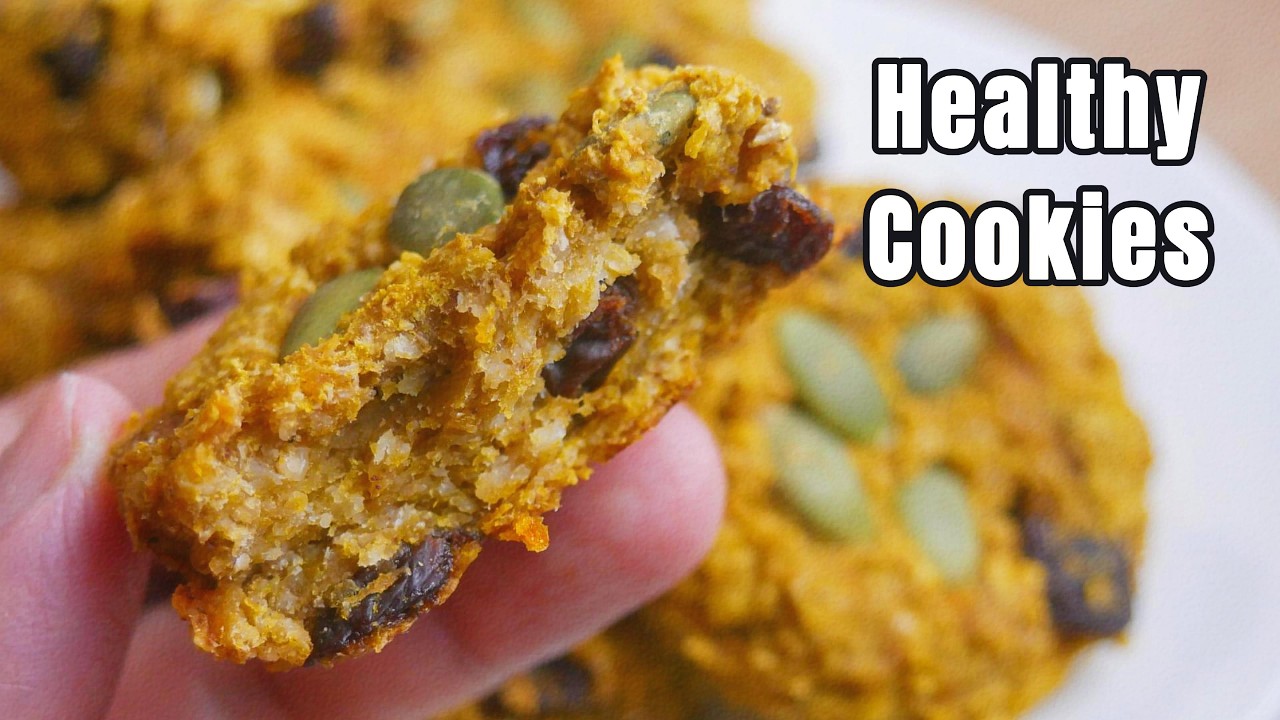 Healthy Banana Pumpkin Oat Cookies 🍪 No Sugar, No Flour & So Soft!