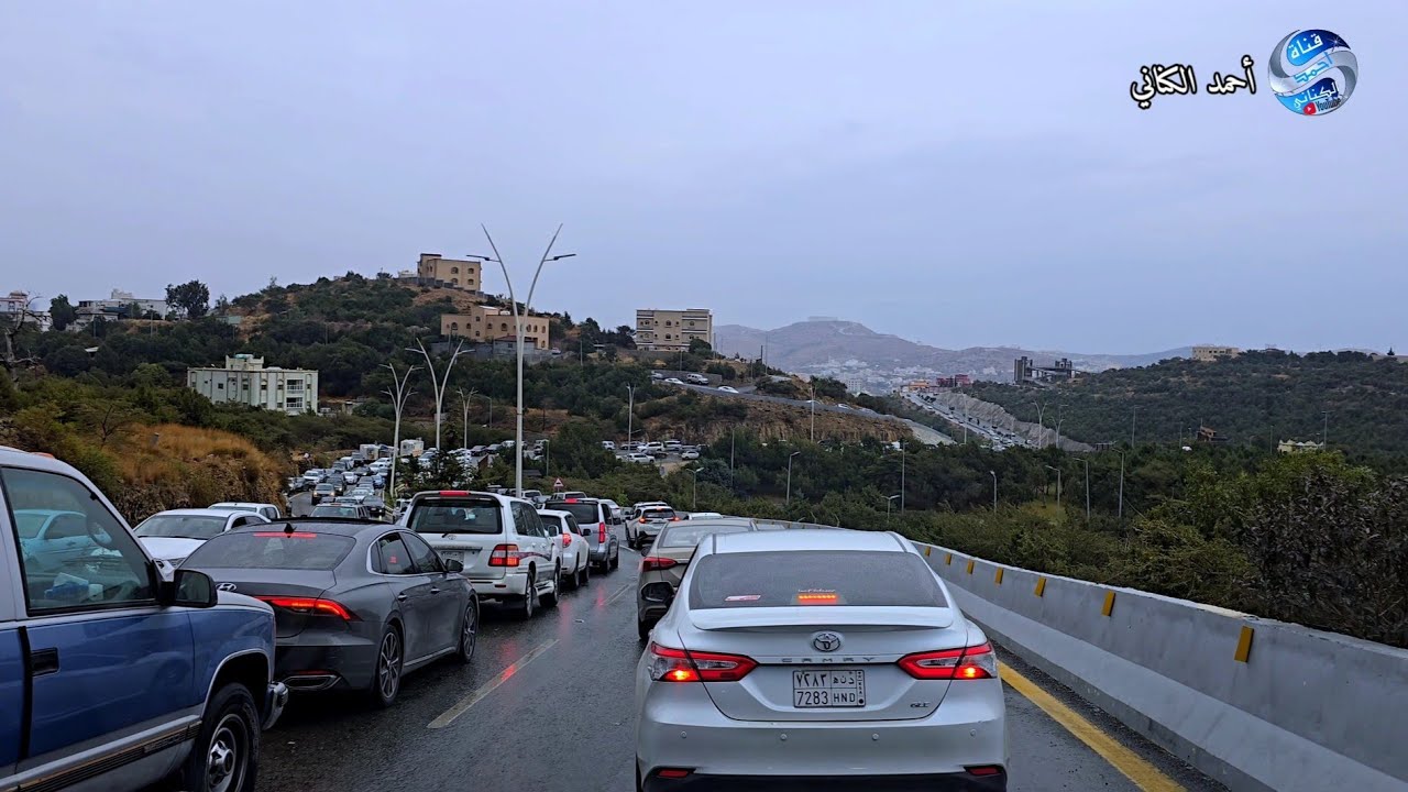 أجواءالطريق السياحي بمحافظة بني حسن ومدينة الباحة  الجمعة 28-2-1447 درجة الحرارة 16 #السعودية 