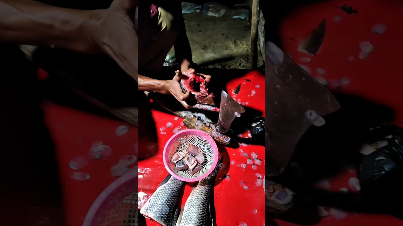 fish 🐠 cutting!! रोहू मछली 