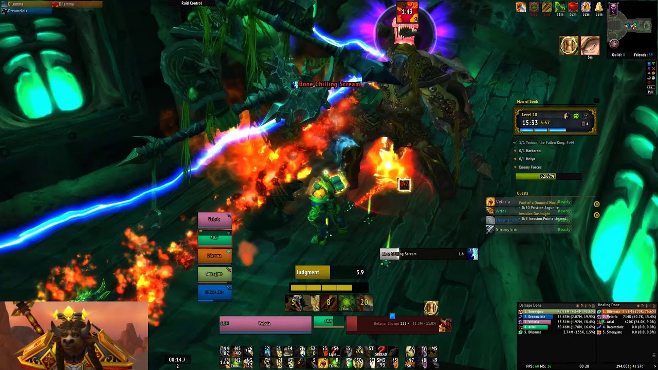 WoW Patch 7.3.5 - Maw of Souls  +18 [+1] (Retribution Paladin PoV)