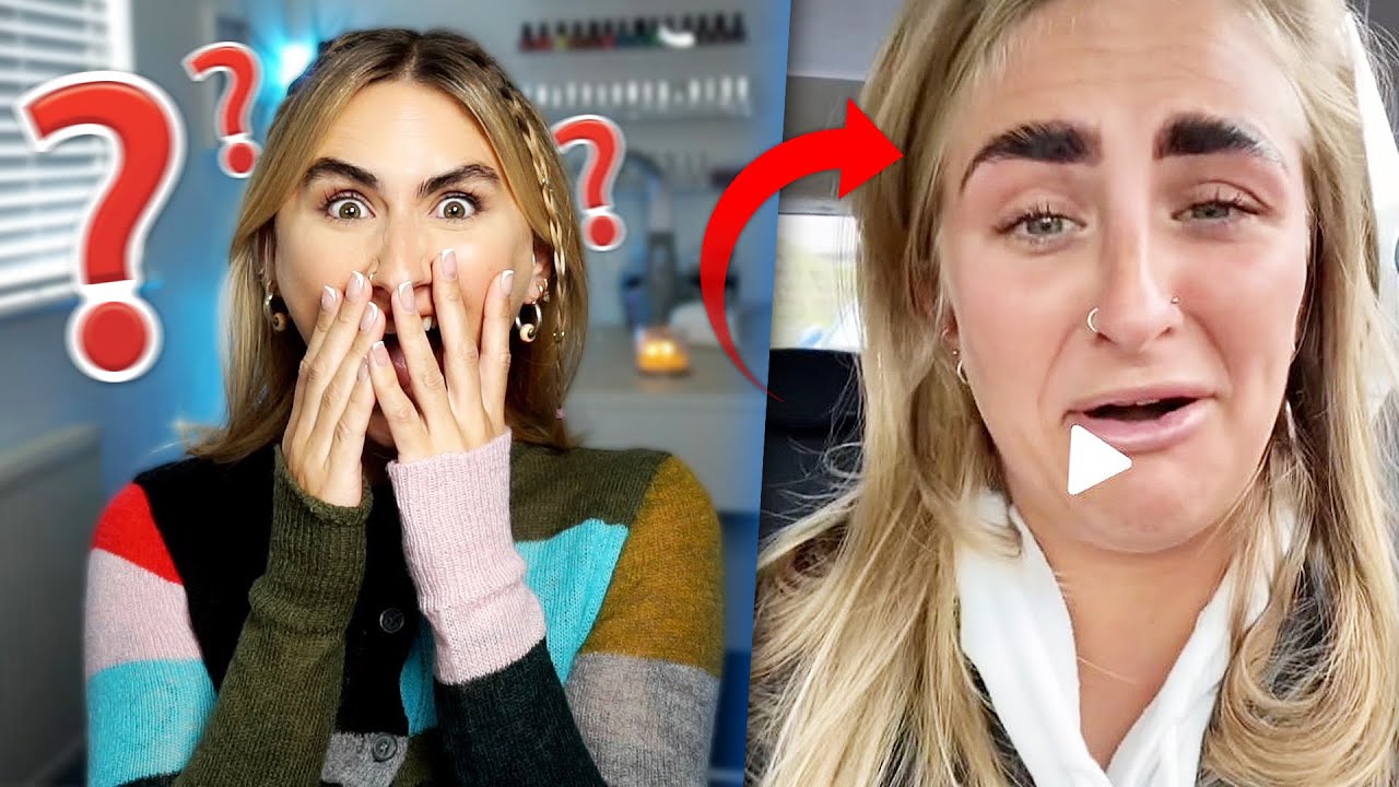 Pro Beauty Therapist reacts to TERIBBLE brow treatments