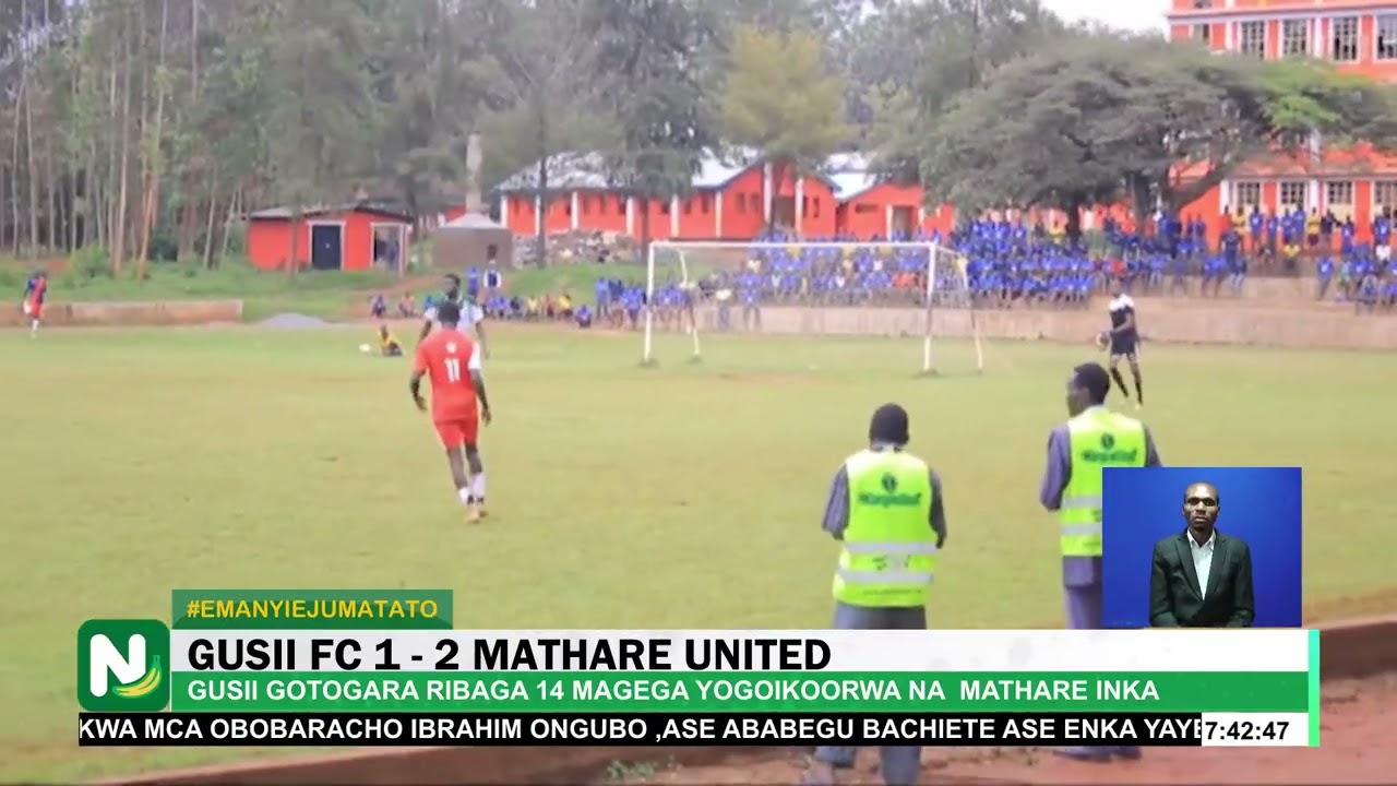 Mathare United yaicharaza Gusii FC bao mbili kwa moja mechi ya nyumbani ya Gusii FC