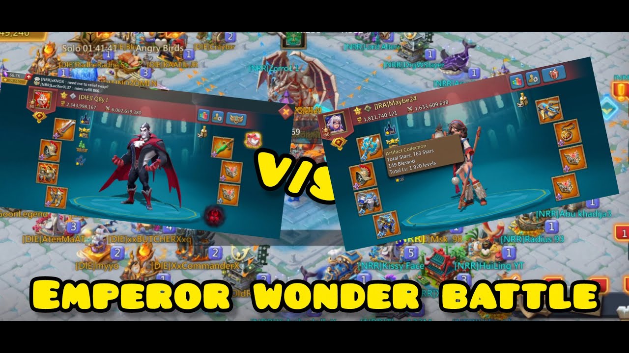 LORDS MOBILE- WONDER WAR OF EMPERORS WENT TILL LAST- BLACKWING HITS- INSANE WONDER WAR #lordsmobile