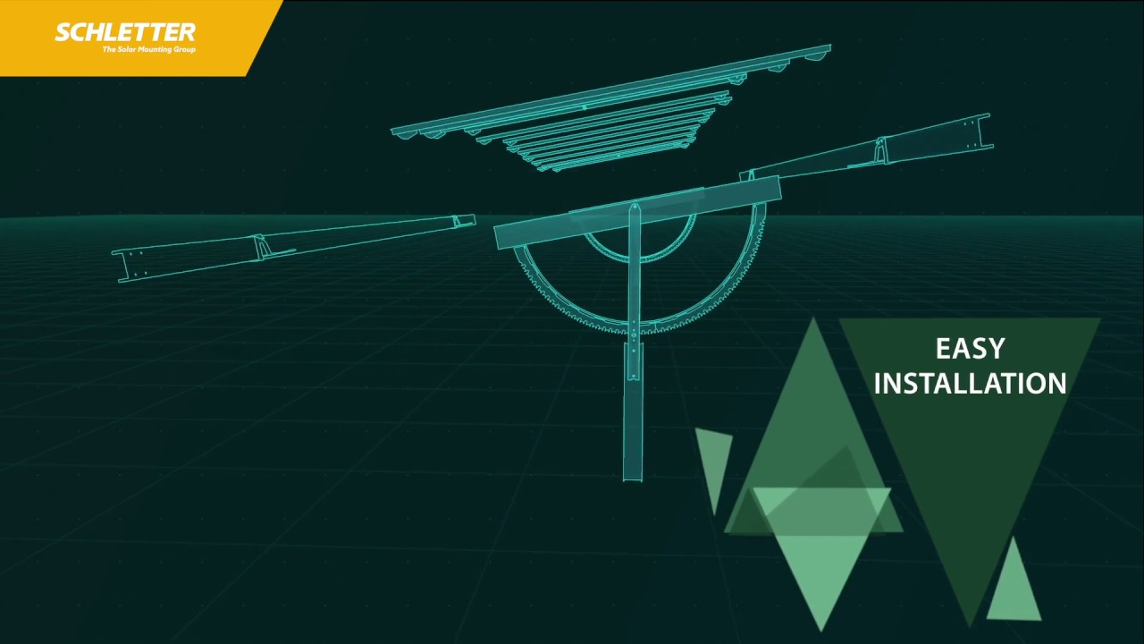 Schletter Tracking System 2P - as stable as a fixed tilt