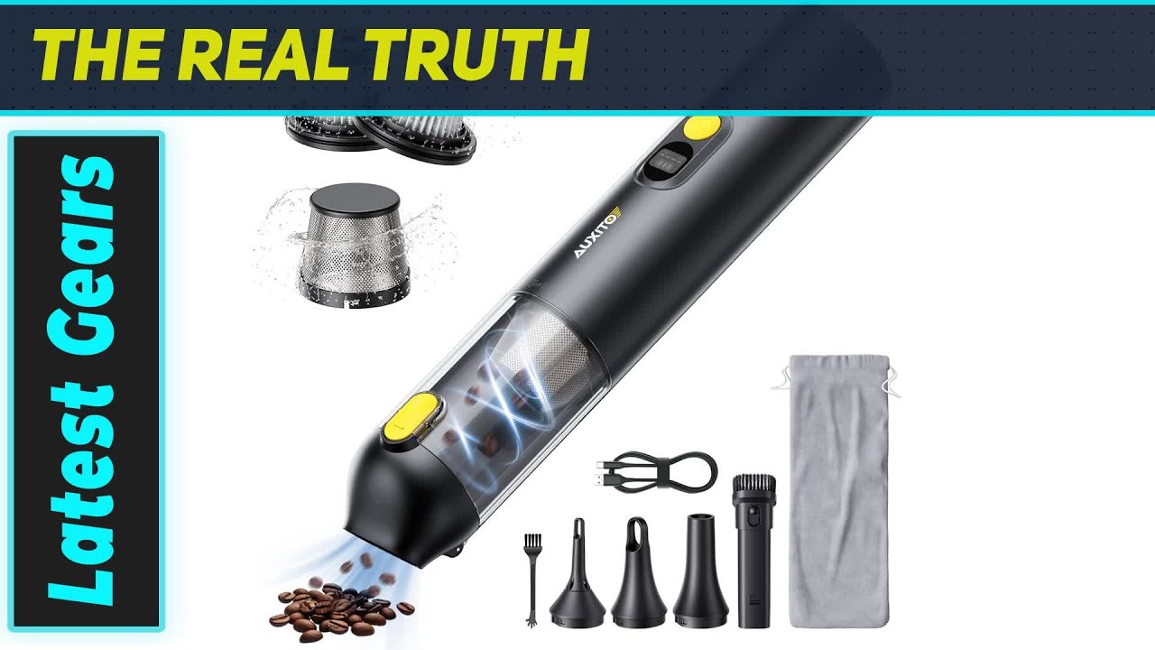 `AUXITO Car Vacuum: Tiny Gadget, HUGE Cleaning Power!