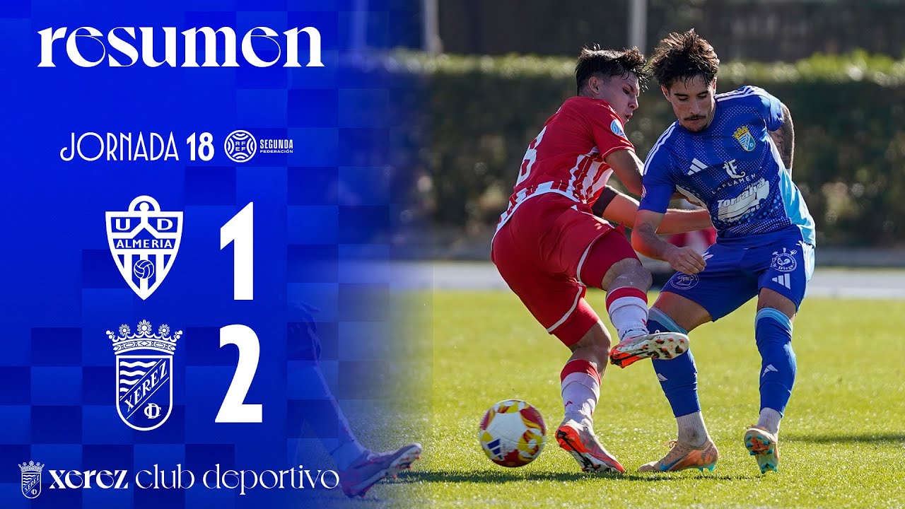 Resumen del UD Almería 'B' 1-2 Xerez CD