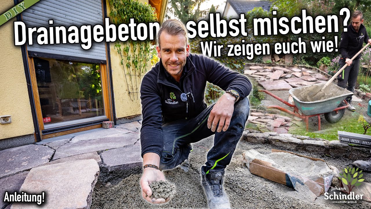 Drainagebeton selbst mischen? Wir zeigen euch wie das geht! Anleitung / DIY