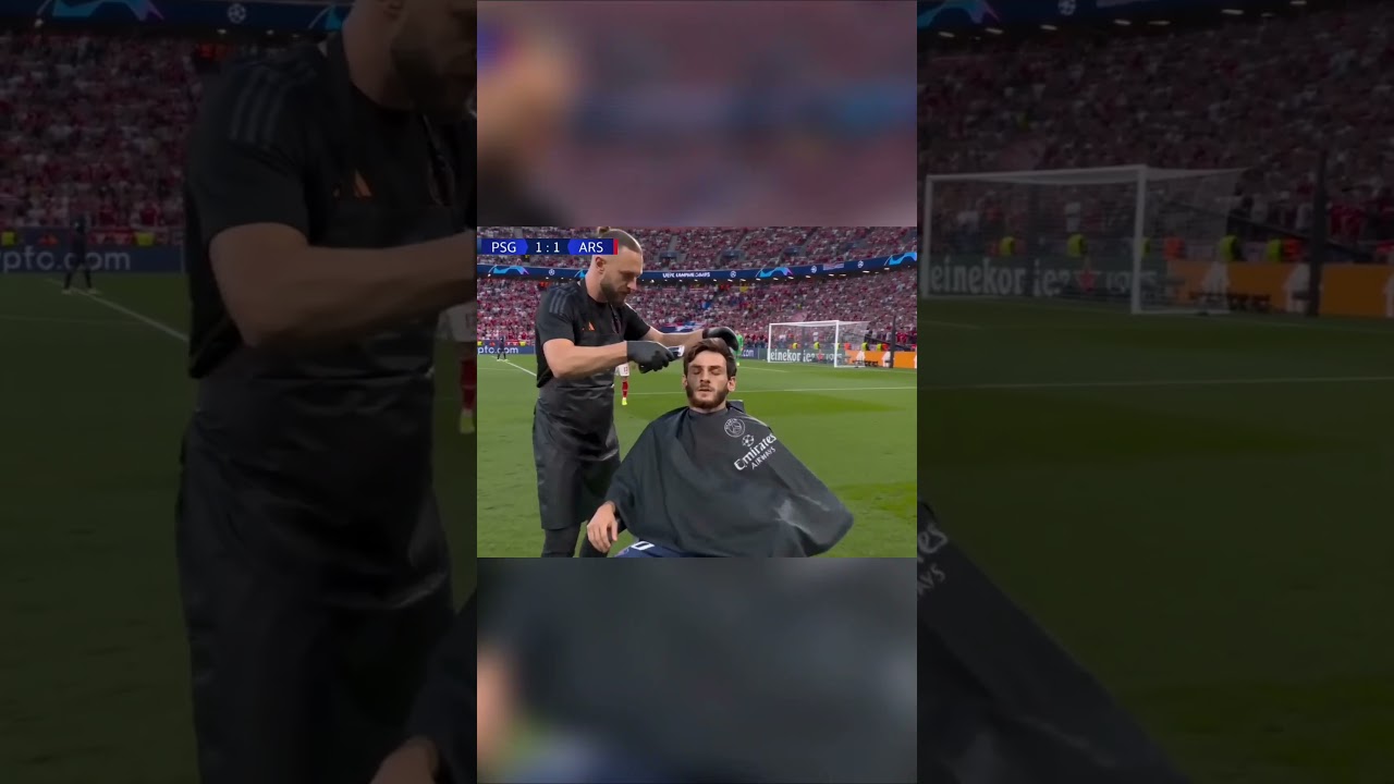bro got a fade mid champions league final