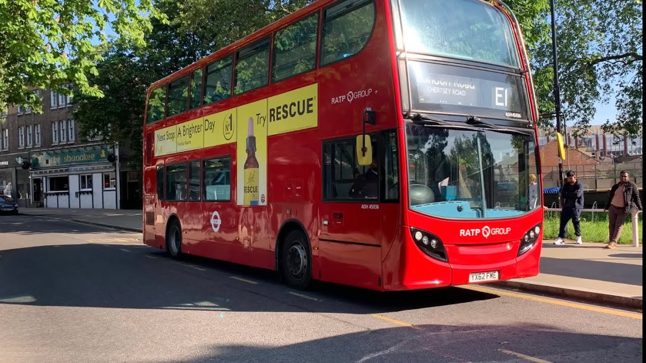 Full Journey on Route E1 ( ADH45036 YX62FME ) | Alexander Dennis Enviro 400H | Ratp Group