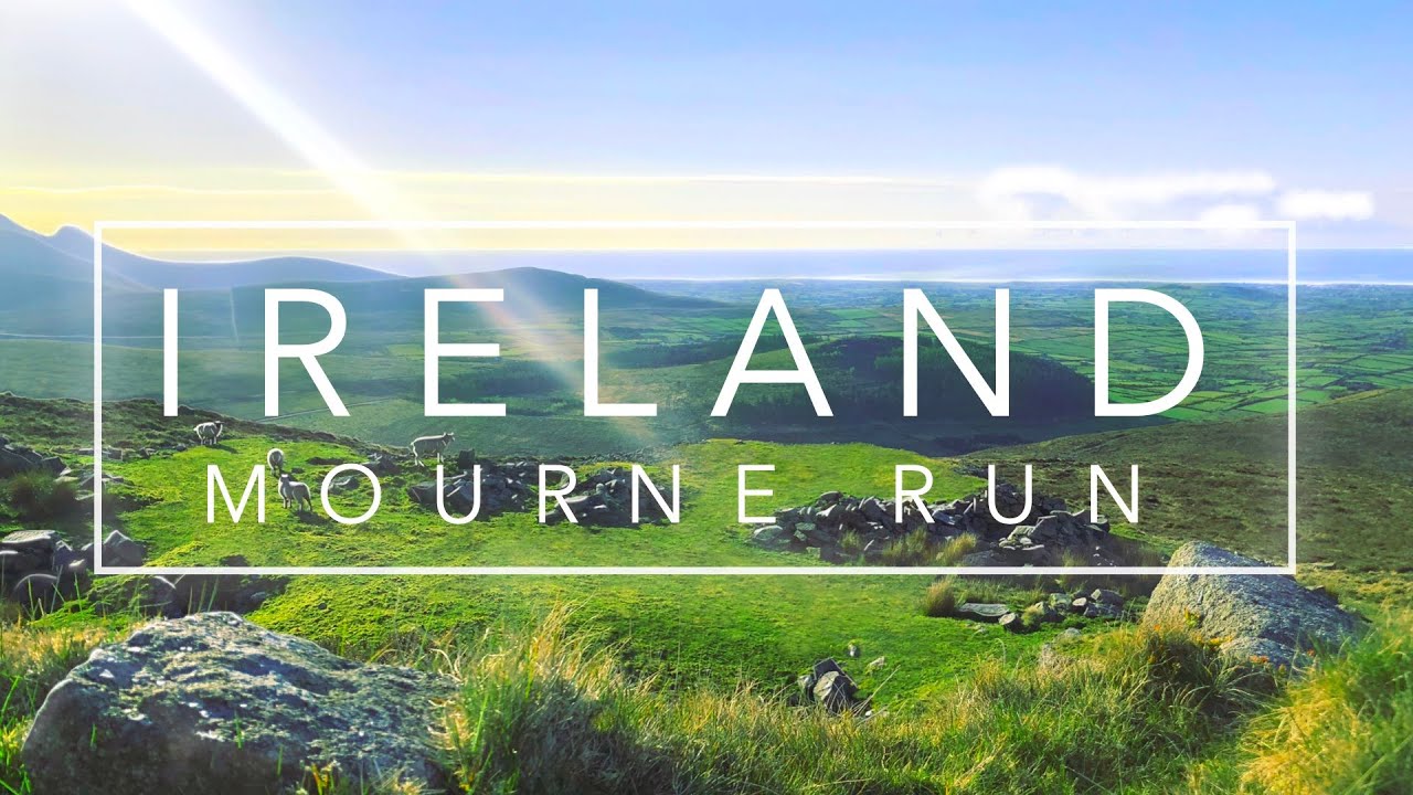 Irish Mourne Mountain run 4K | Virtual treadmill running | Explore Ireland | County Down ASMR 30 min
