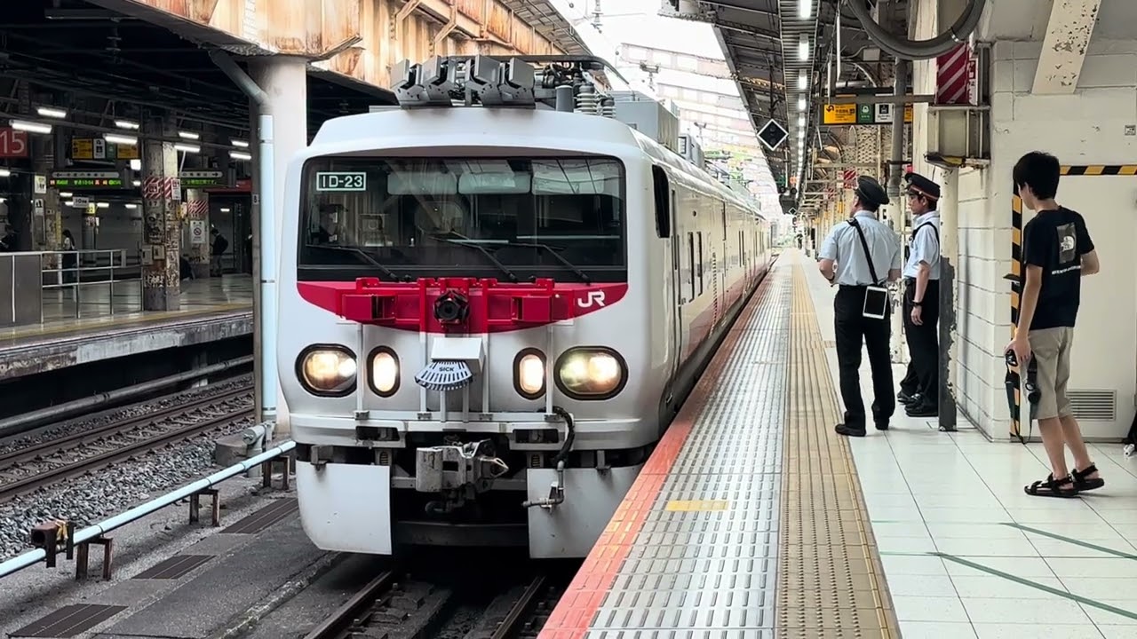 7/4 吾妻線・高崎線検測　E491系(East i-E) 上野駅到着