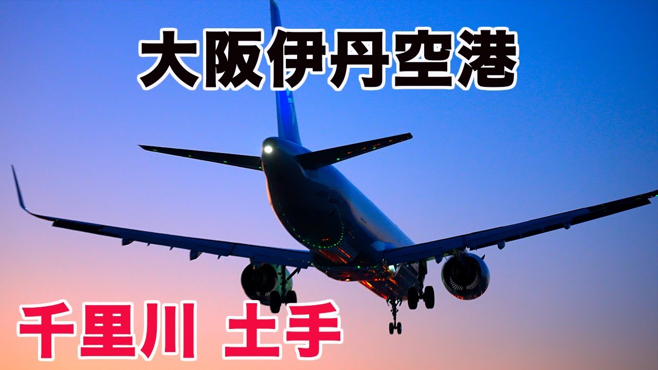 大阪伊丹空港 千里川土手 / OSAKA ITAMI AIRPORT 4K