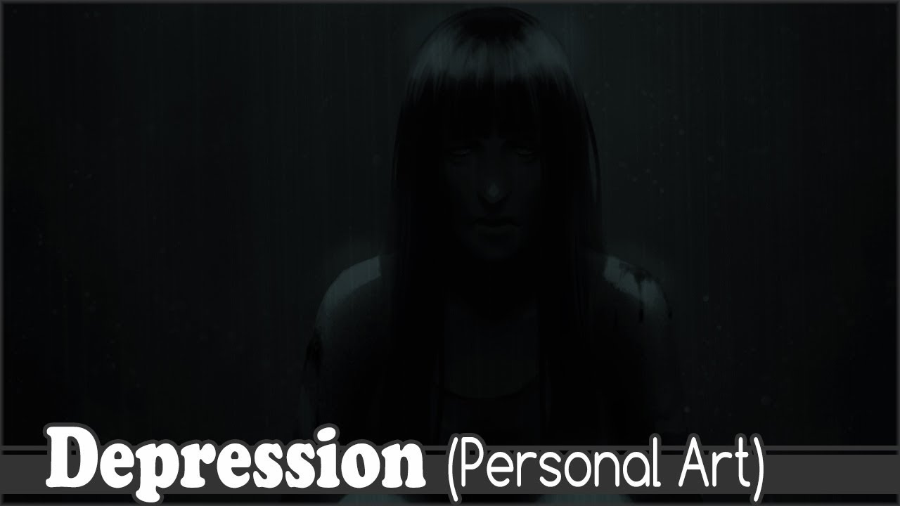 Depression! (Digital painting process)