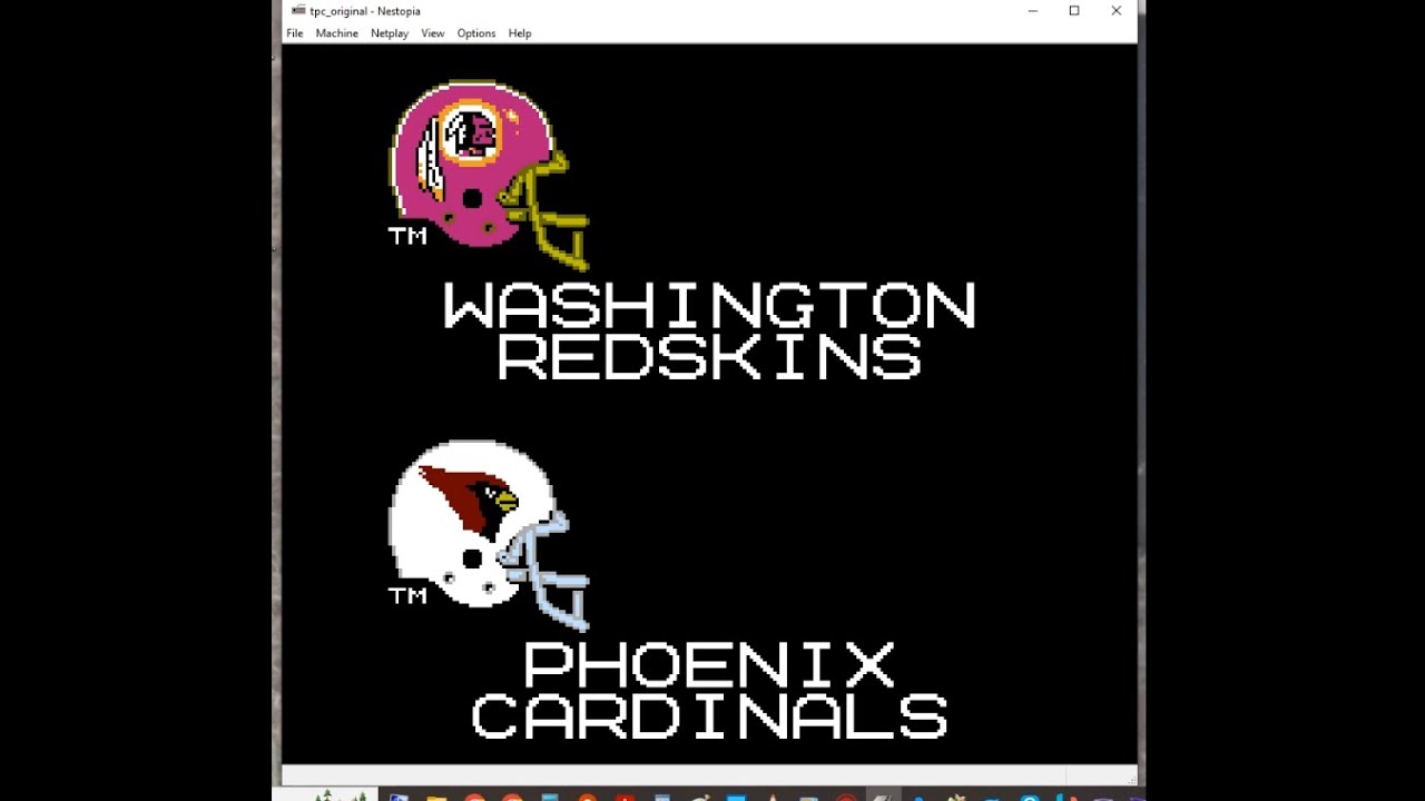 Tecmo Super Bowl Regular Season Week 3 Redskins Season Redskins vs Cardinals And Scores And Standing