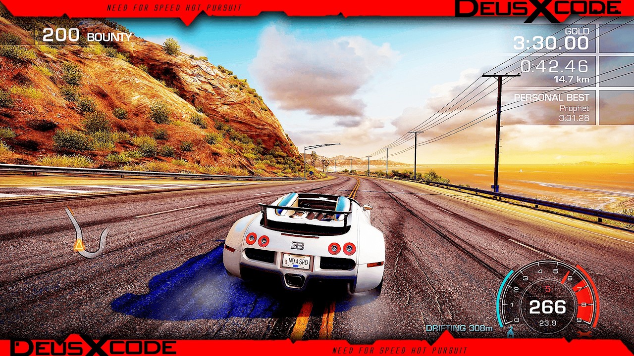 Bugatti Veyron - Need For Speed Hot Pursuit 4K | 412 KMPH Top Speed