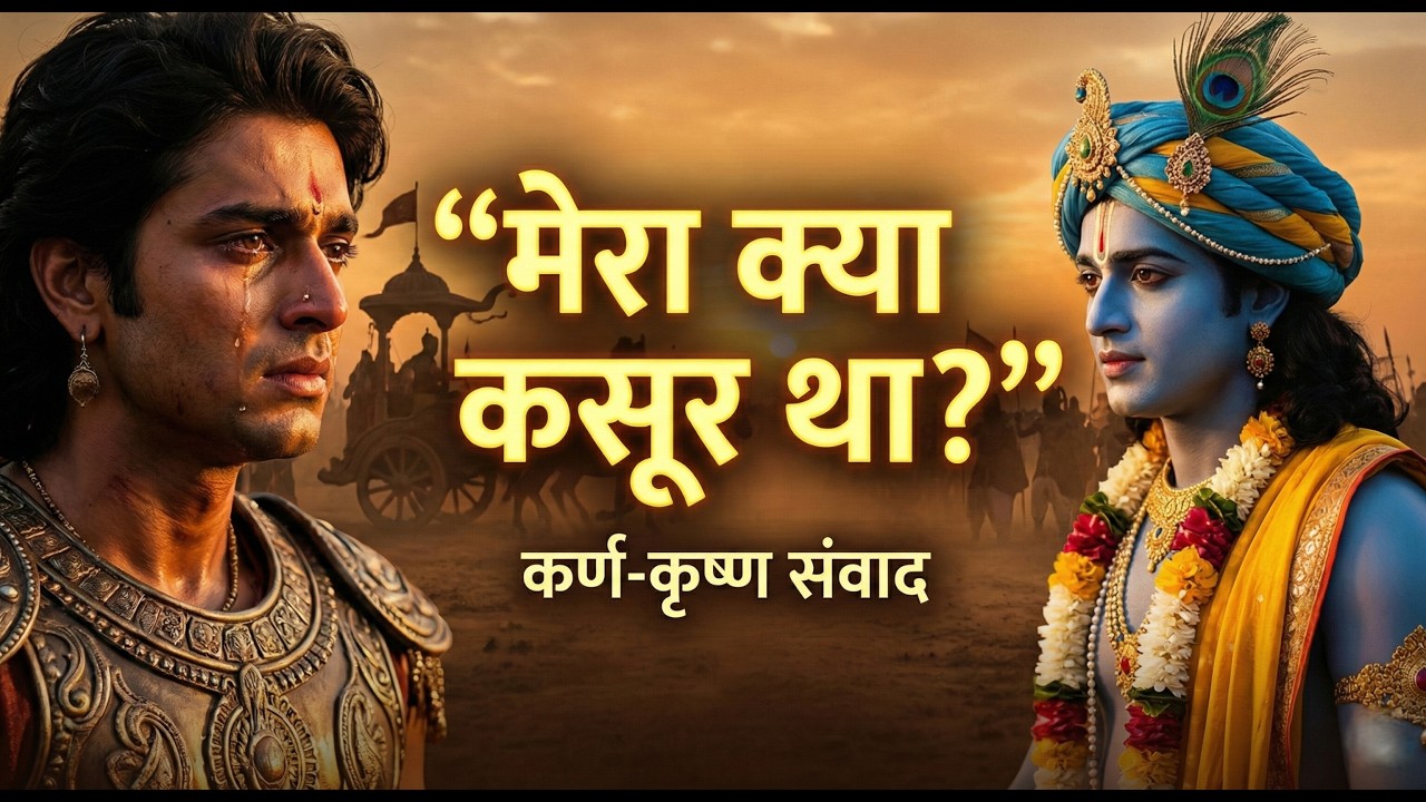 जब कर्ण ने रोकर कृष्ण से पूछा: 