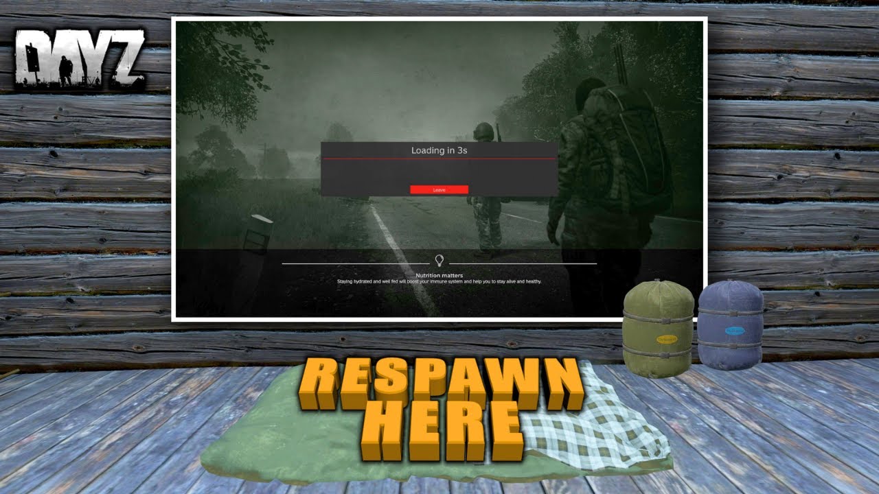 Спальные мешки как точки возрождения в DayZ