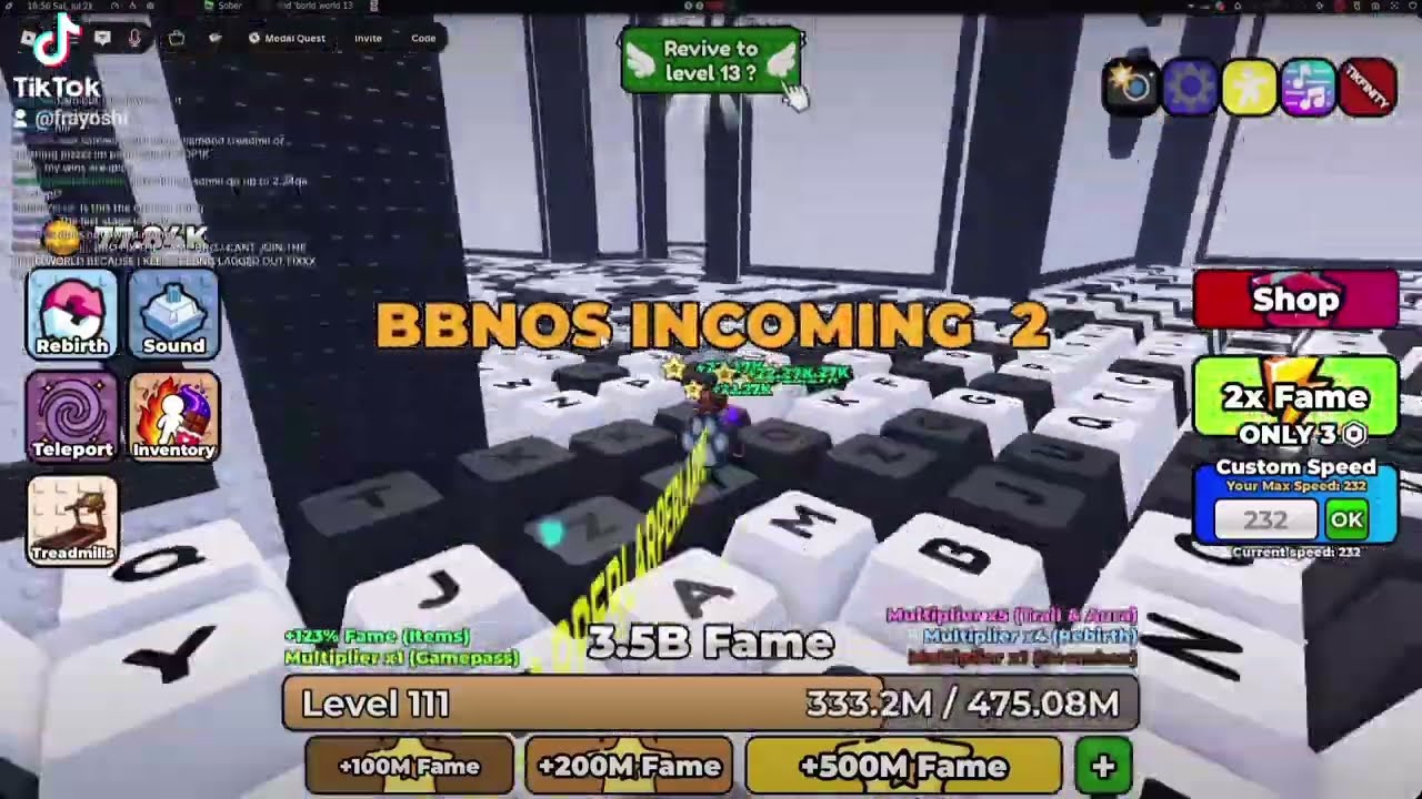 Stage 14 of the BBNO$ world in +1 Keyboard Escape :) Hope it helps ^-^ #keyboardescape #bbno #roblox