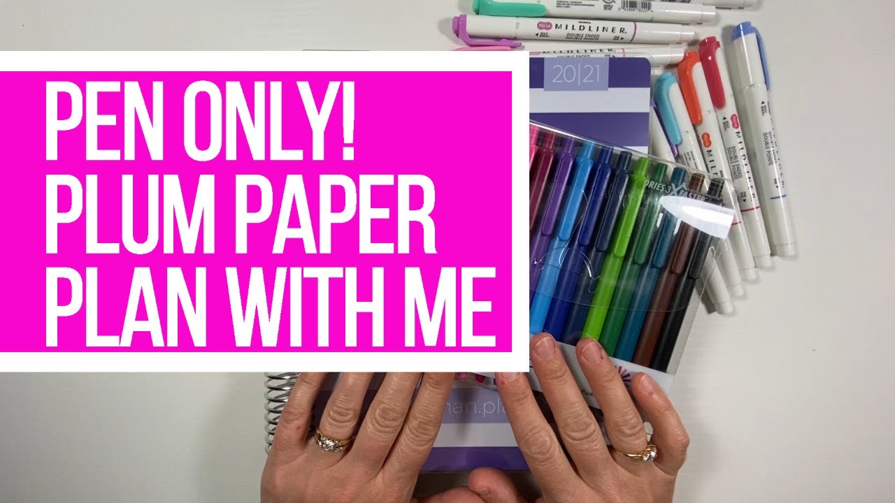 Plum Paper Planner - PLAN WITH ME! - Daily/Pen Only