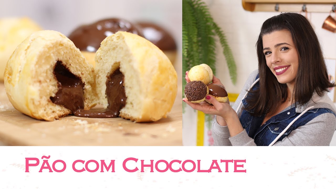 PÃO CASEIRO recheado com CHOCOLATE 🍞 🍫 | TPM, pra que te quero?