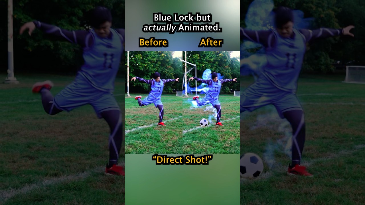 Before and After VFX: Blue Lock #bluelock #anime