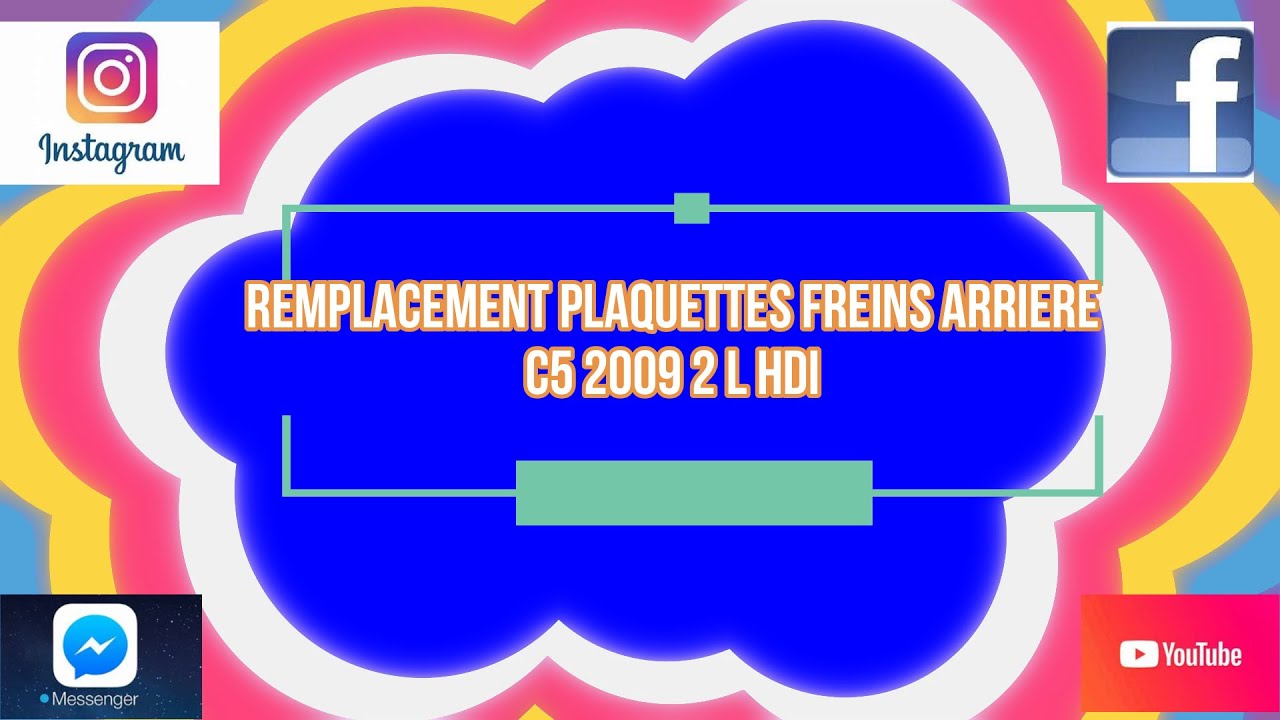 REMPLACEMENT PLAQUETTES FREINS ARRIERE C5 2009 2L HDI