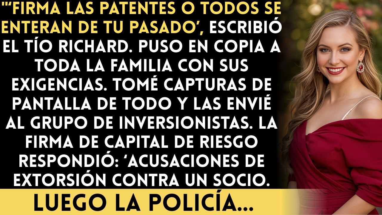Mi tío me chantajeó con secretos familiares para robar mis patentes — El correo llegó a nueve…