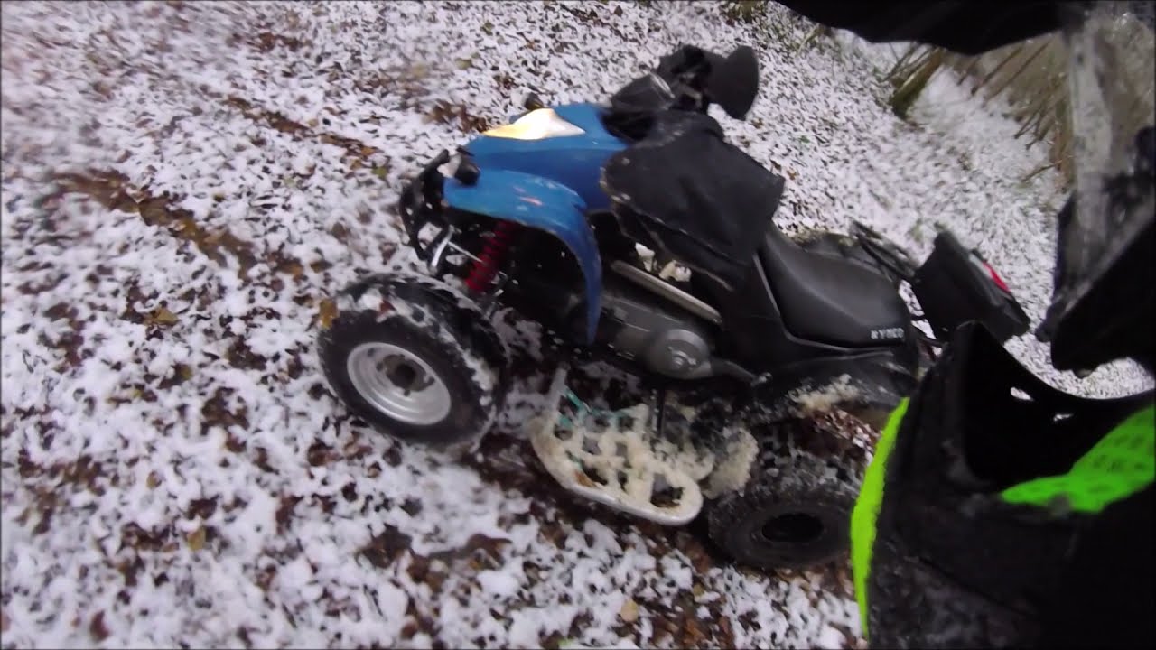 Quad Kymco KXR 250 - La première neige !