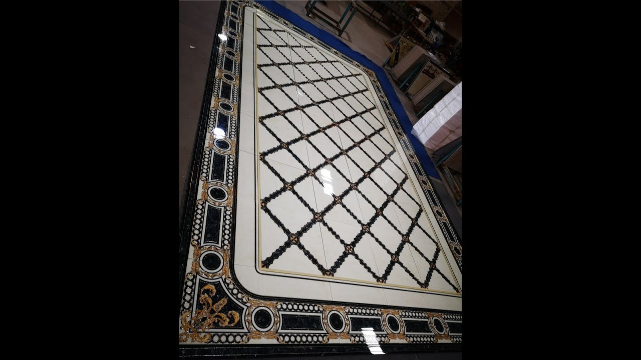 Golden tile, infinity series  black color design
