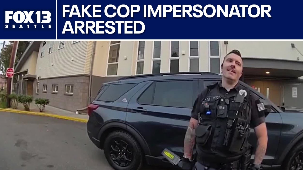 New Body Cam Video: Fake Edmonds cop impersonator arrested
