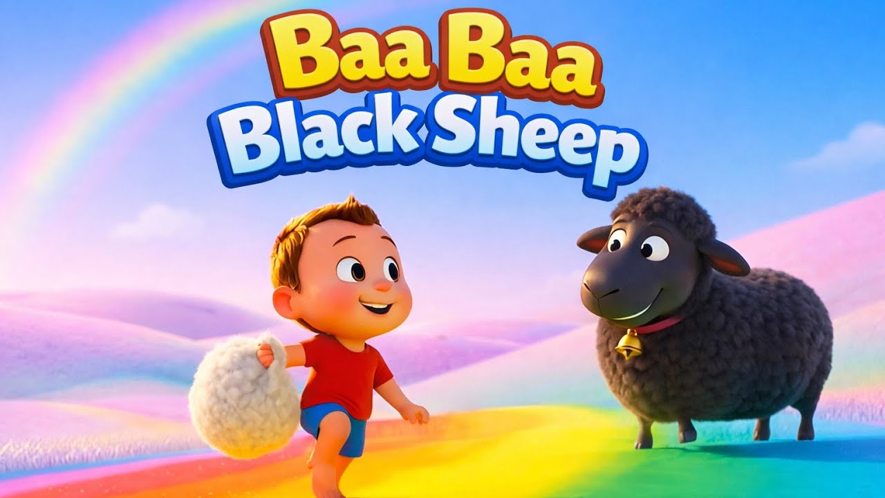 Baa Baa Black Sheep 🐑🎶 | English Nursery Rhyme for Kids | Fun & Cinematic Baby Song