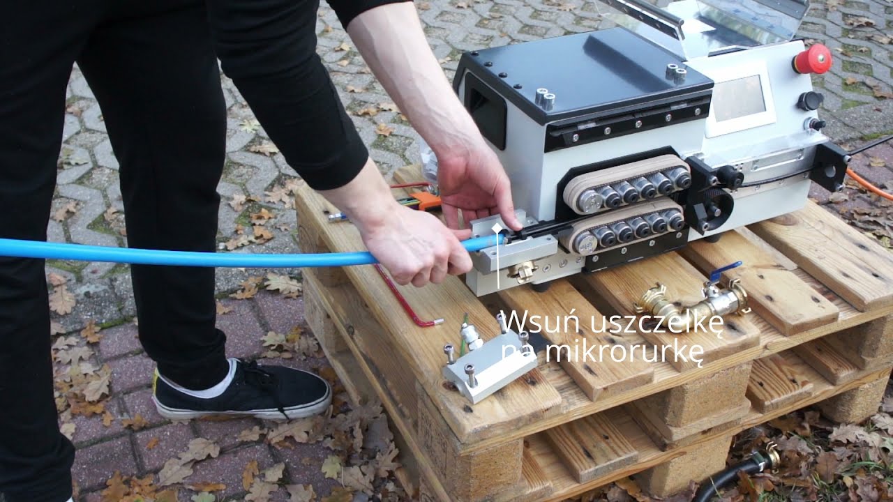 Przygotowanie wdmuchiwarki światłowodów HyperVector do pracy