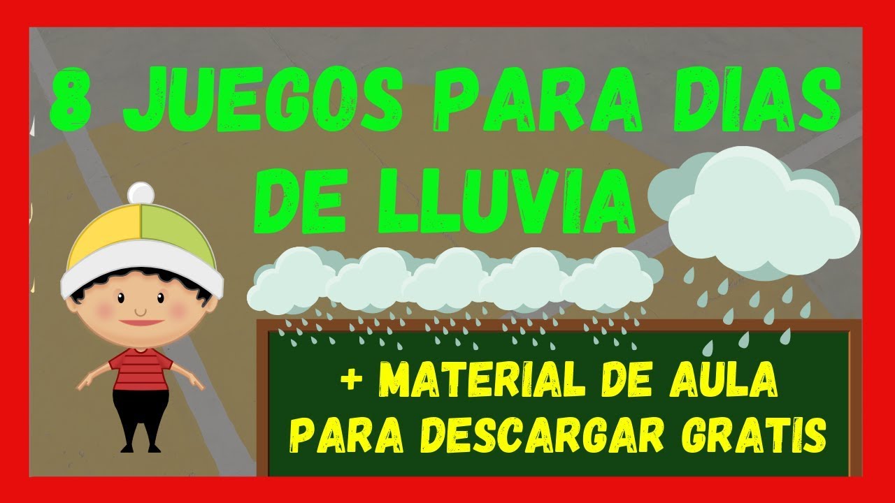 JUEGOS para EDUCACIÓN FÍSICA para DÍAS de LLUVIA